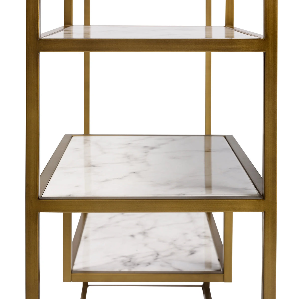 Marble-Look C Shape Side Table Z3355