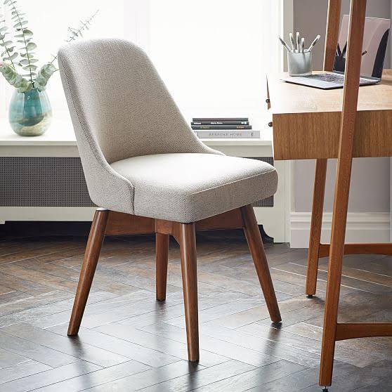 Ink Blue Performance Velvet Office Chair S91250