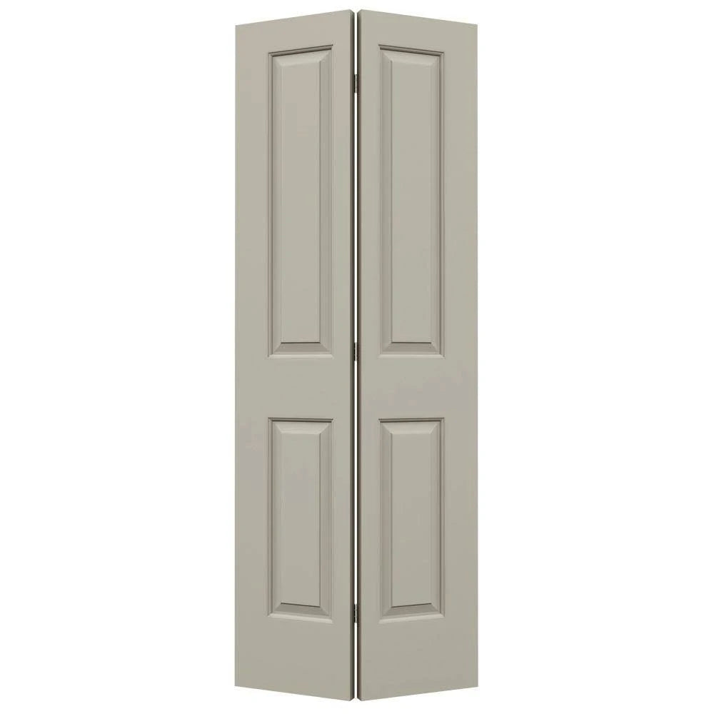 24 in. x 80 in. Desert Sand Painted Molded Composite MDF Closet Bi-Fold Door B3103