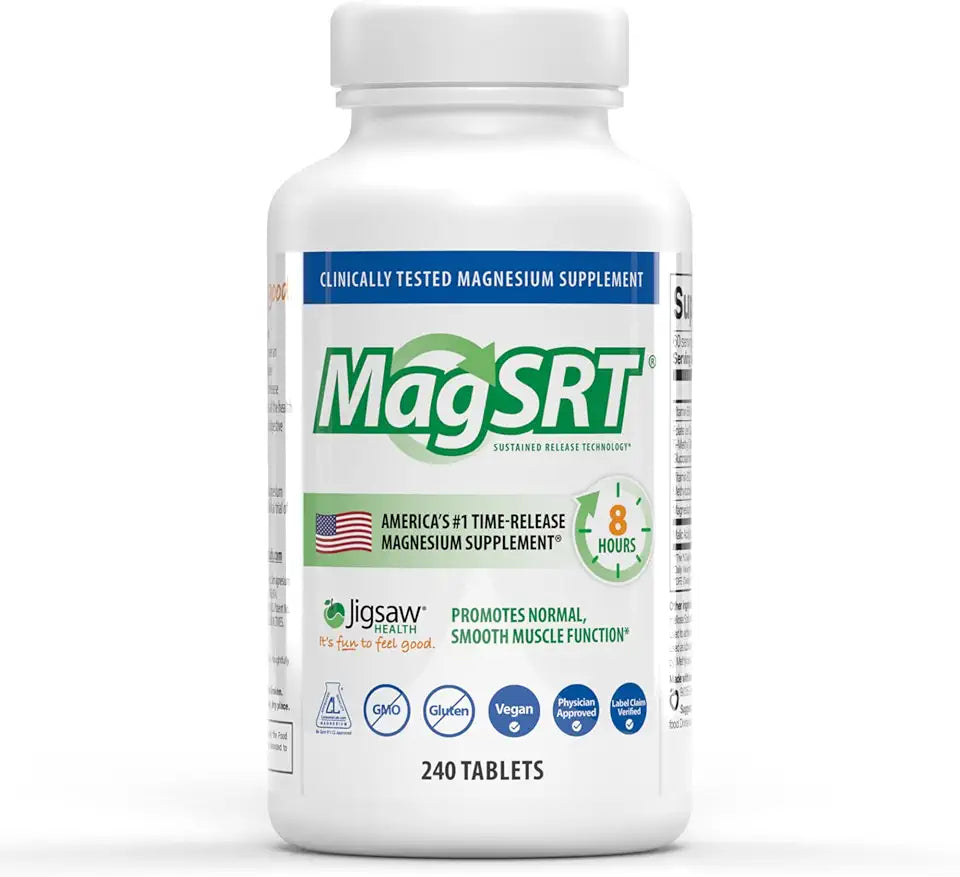 Magnesium Supplement with Vitamin B6, Folate & B12, 240 Tablets I684