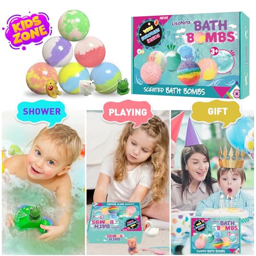 12 Pc Kids Bath Bombs with Surprise Toys K410