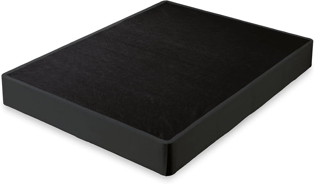 Queen Black Mattress Box Spring with Metal Foundation I831787