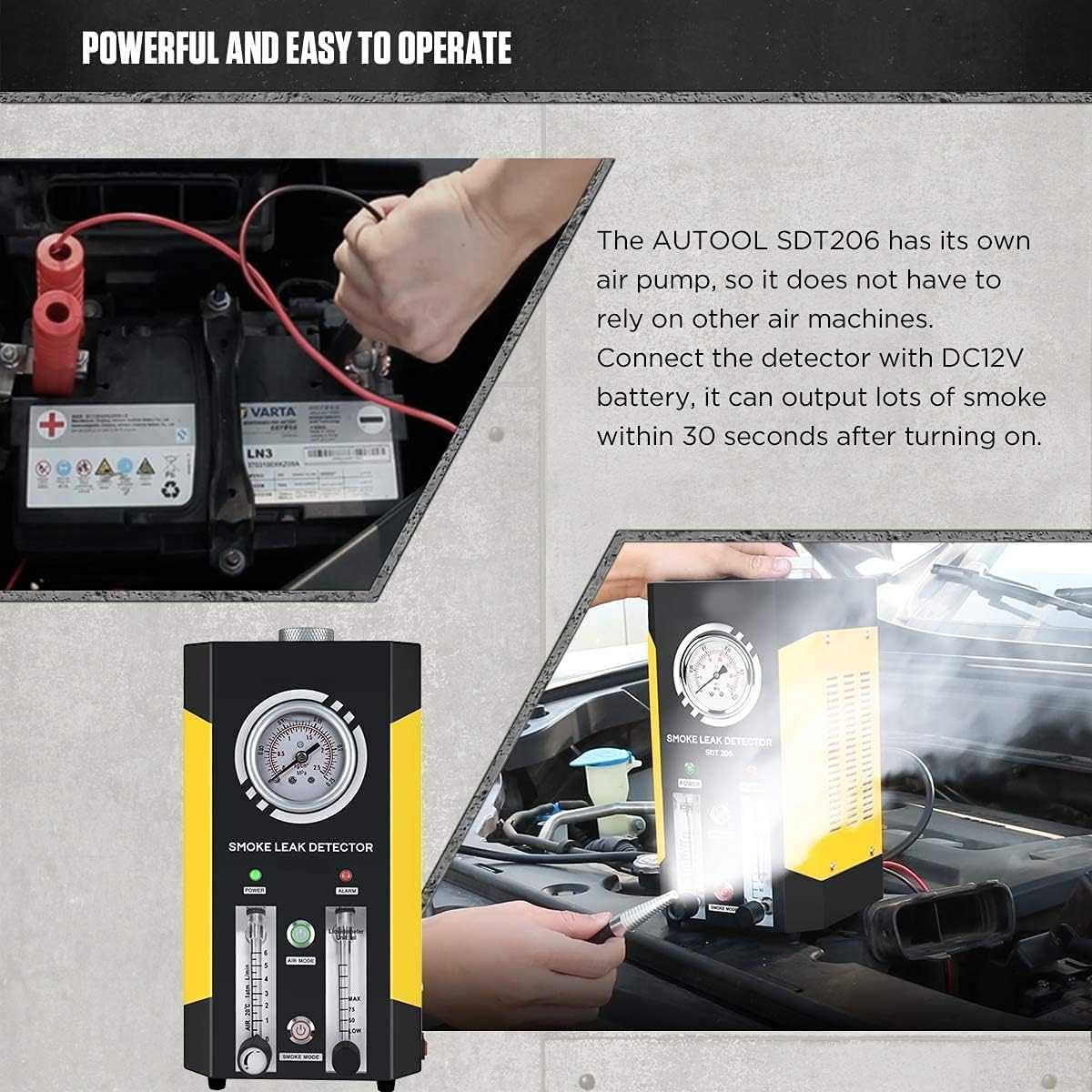 Car Smoke Machine EVAP Leak Tester with FlowMeter E356
