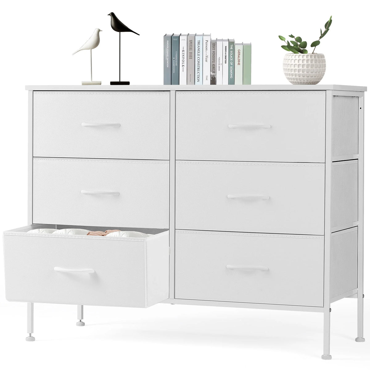 5 Drawer Dresser with Wood Top F648583