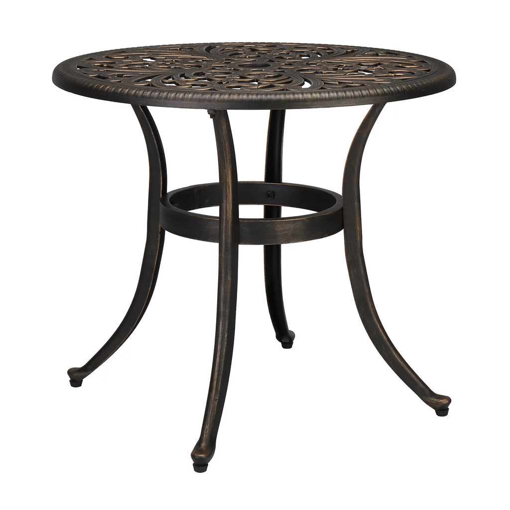 21 in Aluminum Square Side Table I489460