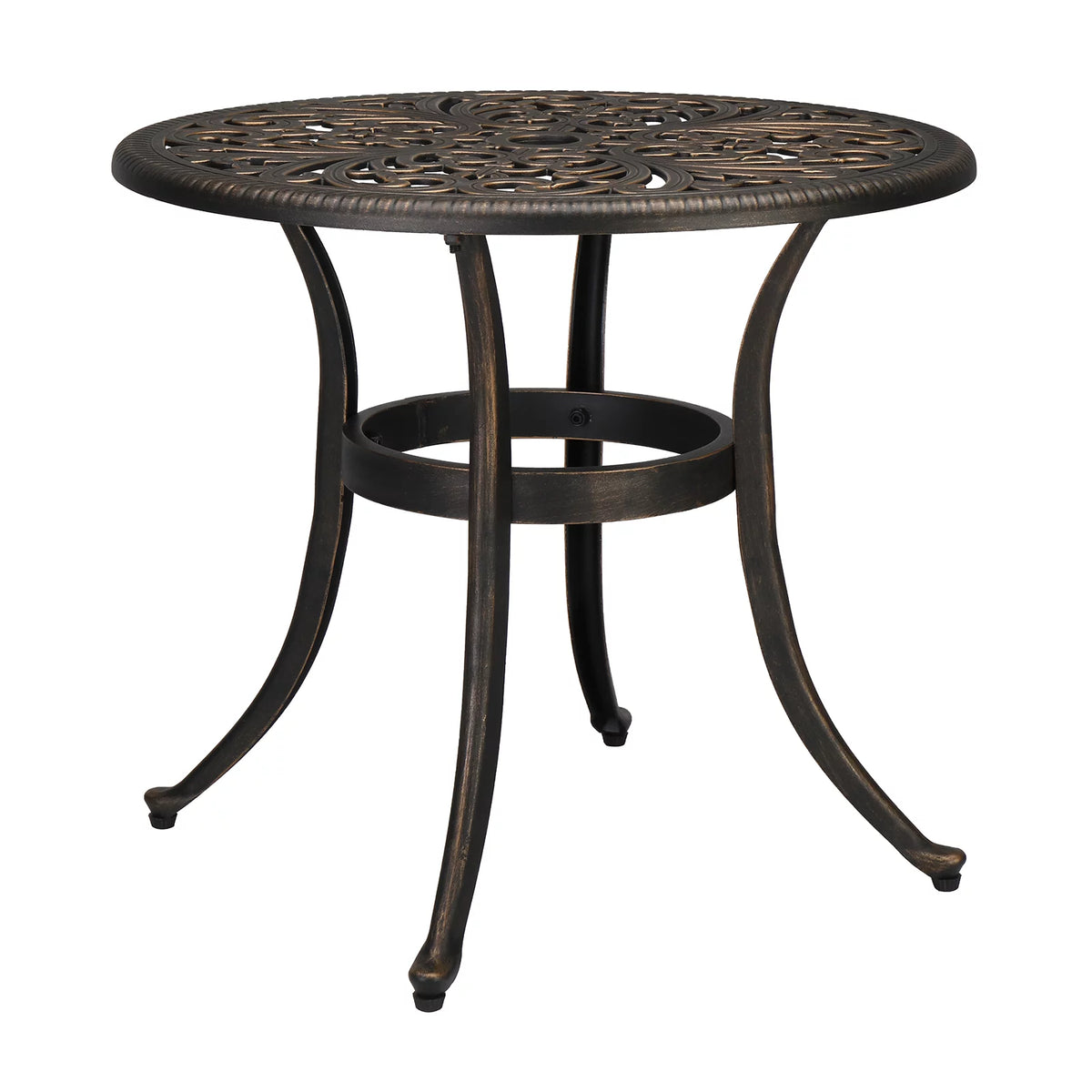 21 in Aluminum Square Side Table I489460