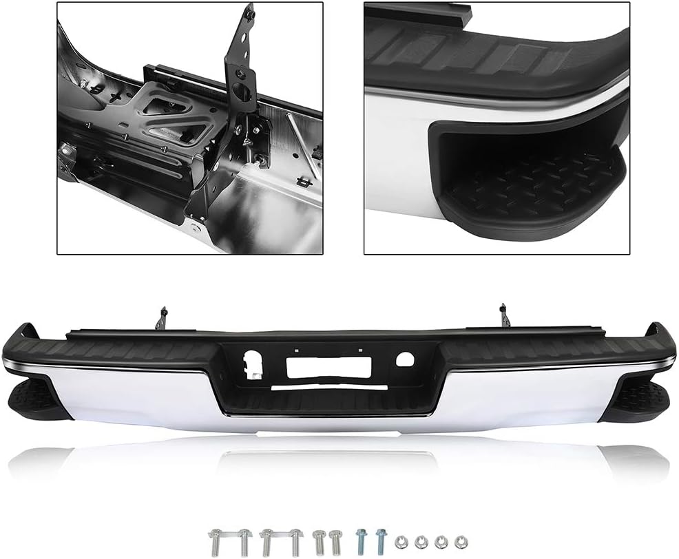 Chrome Rear Step Bumper for Chevy Silverado GMC Sierra 1500 N7428