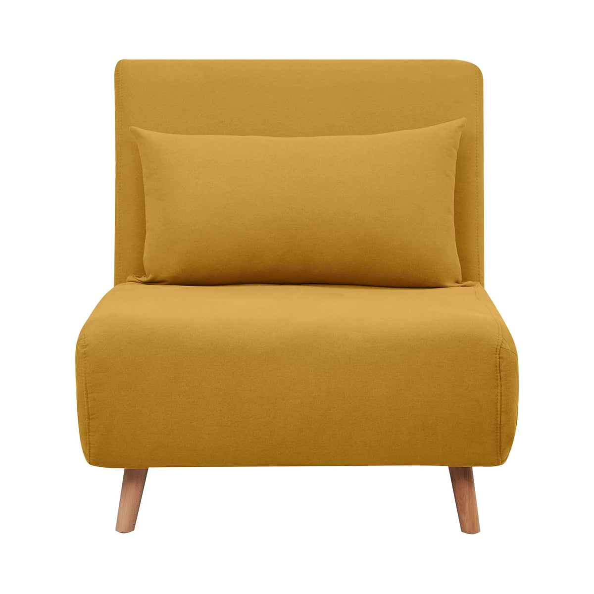 Light Gray Polyester Convertible Futon Chair E58838