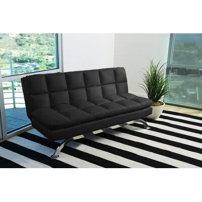 Faux Leather Armless Sleeper S4064