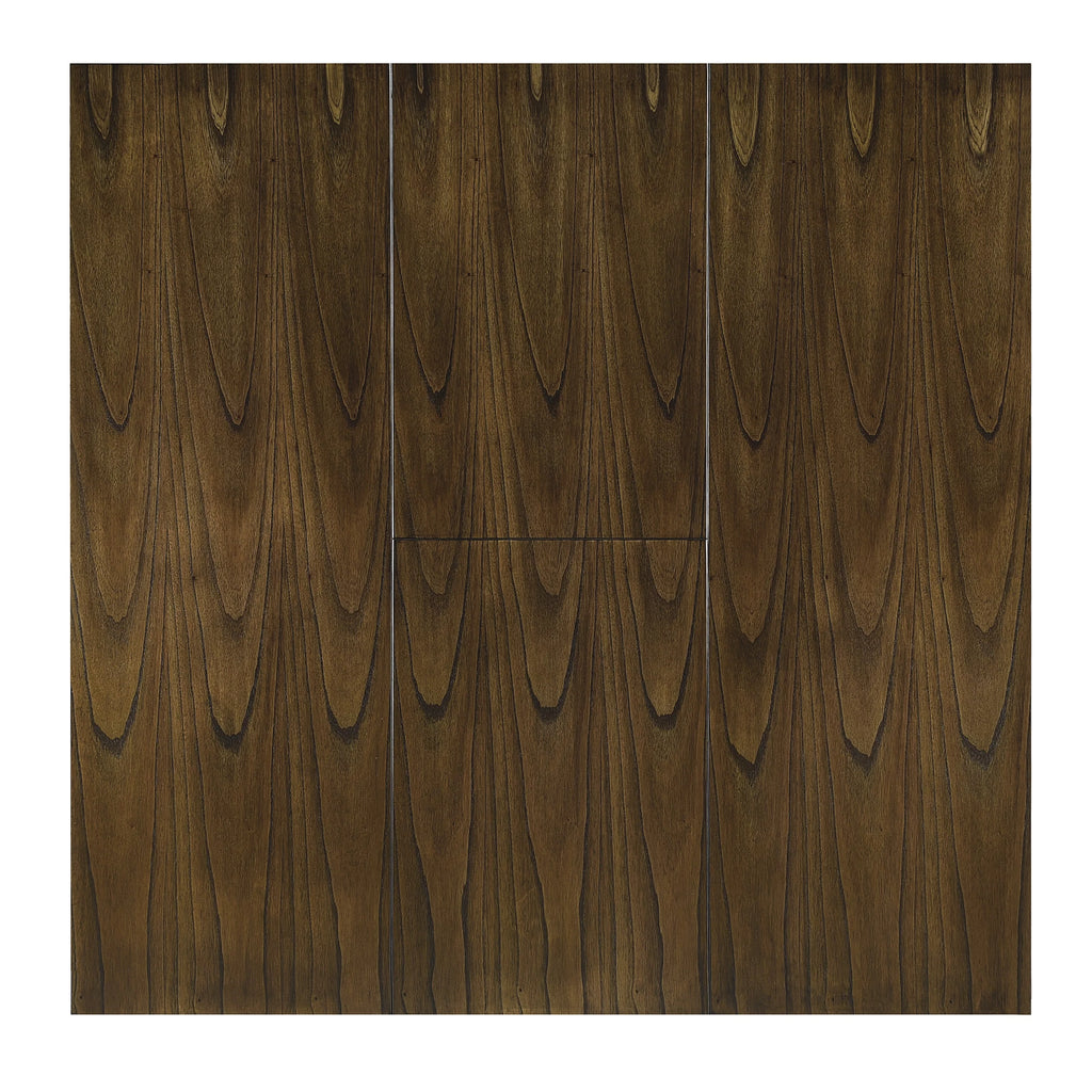 Brown Finish Wood Dining Table with Display Shelf X8213