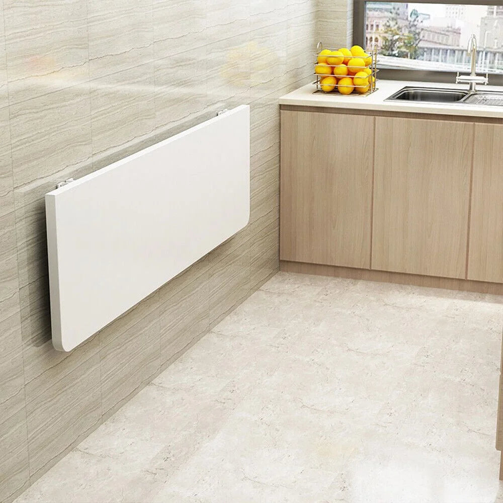 White Folding Wall Mounted Desk Y860
