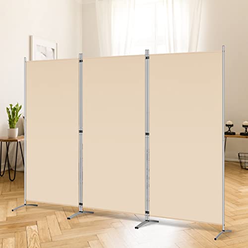 4 Panel 6 FT Folding Privacy Screen Room Divider, Black M52915