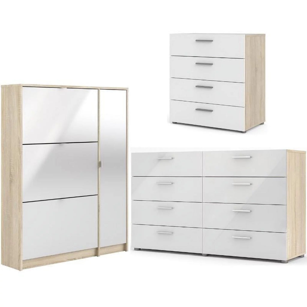 3 Piece Furniture Set with Dresser Shoe Cabinet & Chest W6416