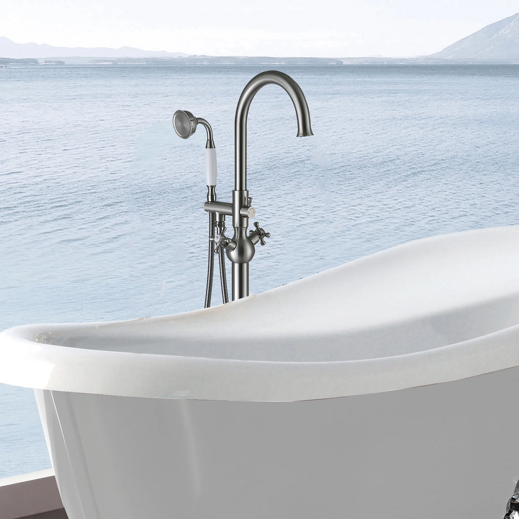 Freestanding Bathtub Faucet with Hand Shower V368131