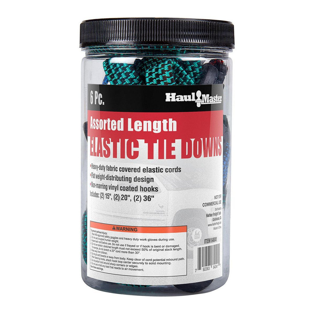 Elastic Tie Downs, 6-Piece R7429