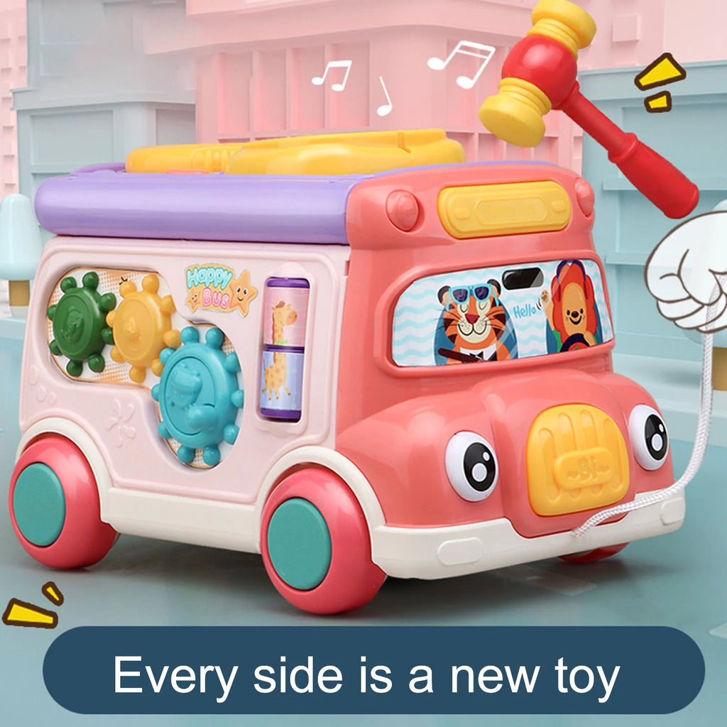 Toddler Music Bus Toys with Light Sound J35317