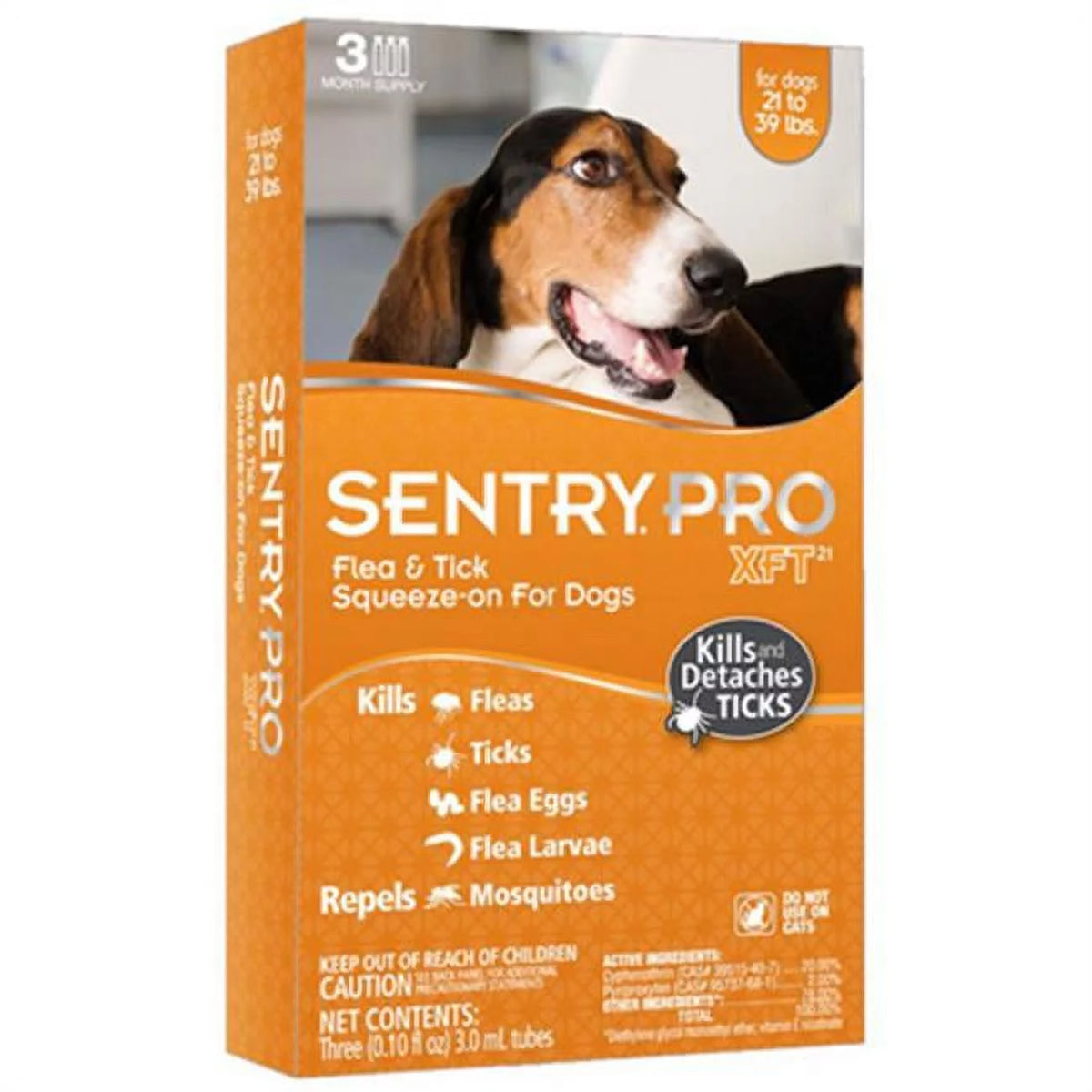 Flea & Tick Squeeze-On For Dogs 21-39 lbs L384866