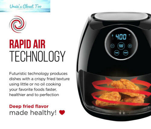6.5 Liter Air Fryer Oven with Flat Basket A8217