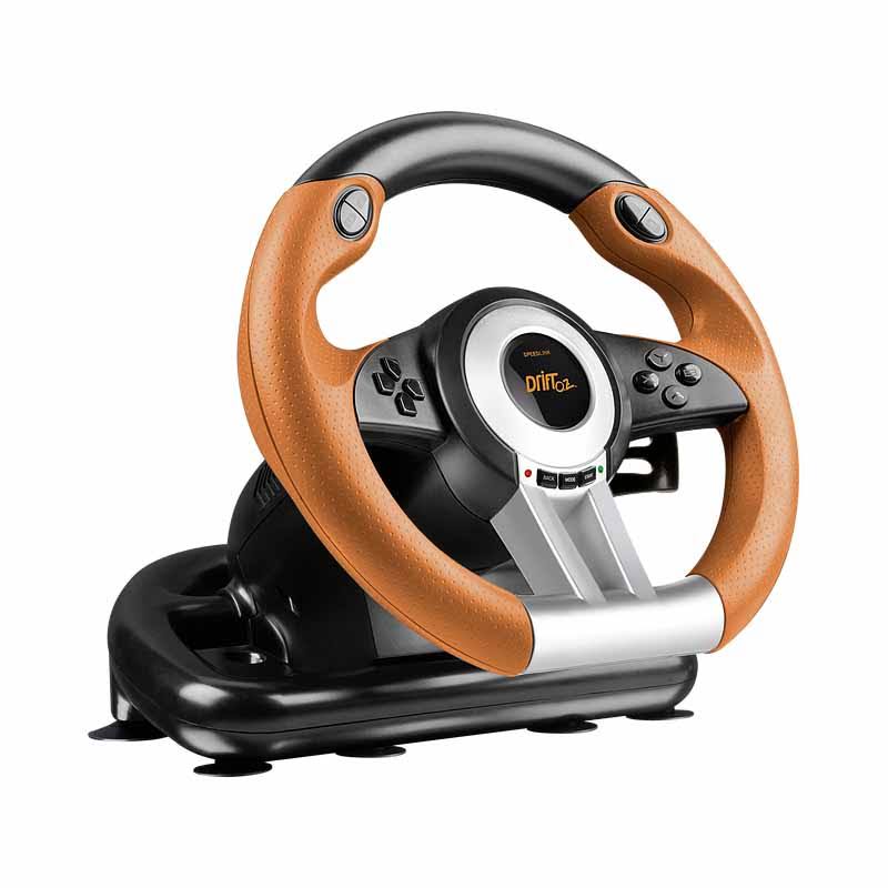 Black-Orange Racing Wheel X19789