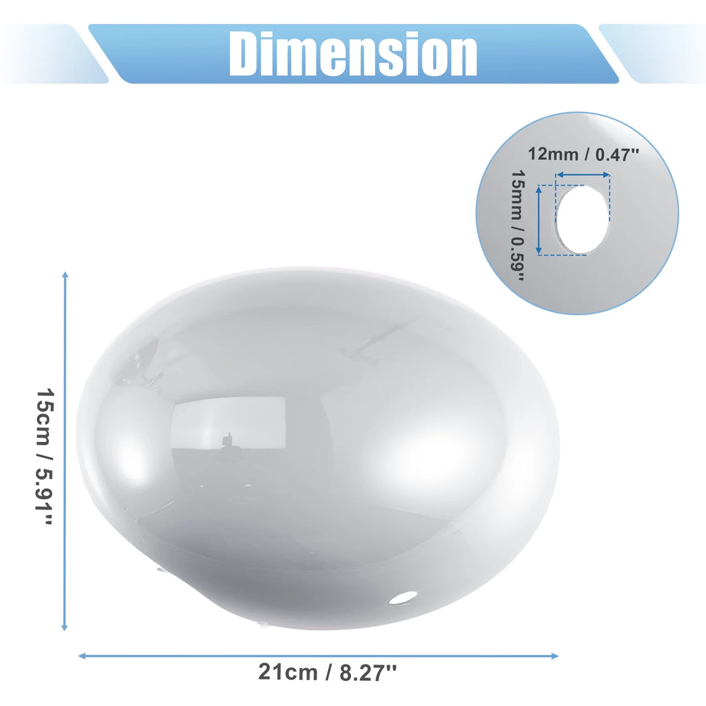 White Exterior Rear View Mirror Cover with Induction Hole Z55195