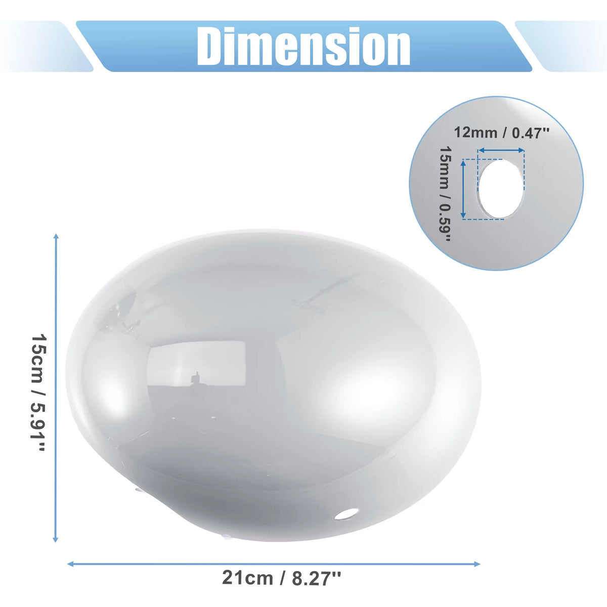 White Exterior Rear View Mirror Cover with Induction Hole Z55195