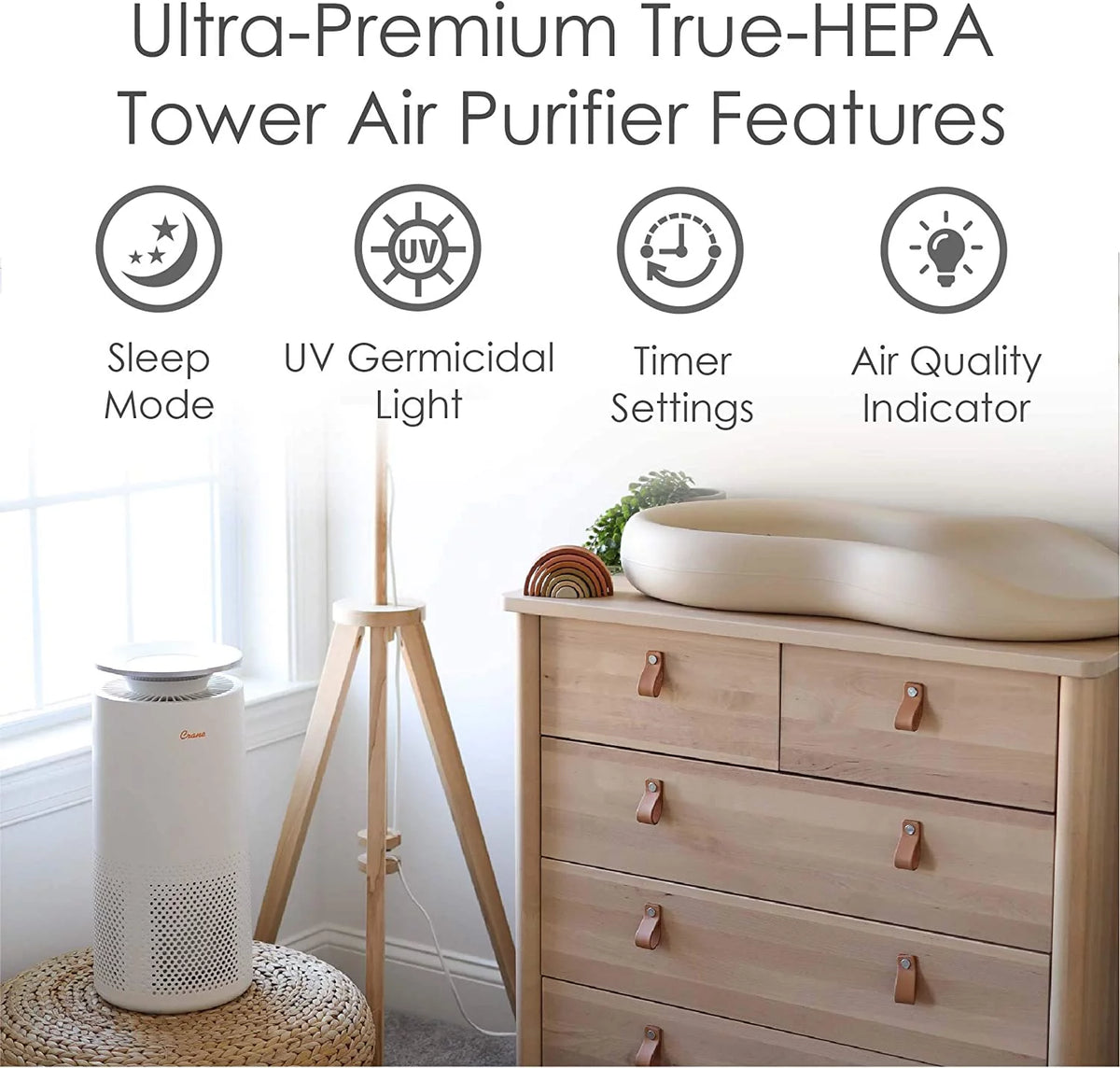 Air Purifier with True HEPA Filter W549597