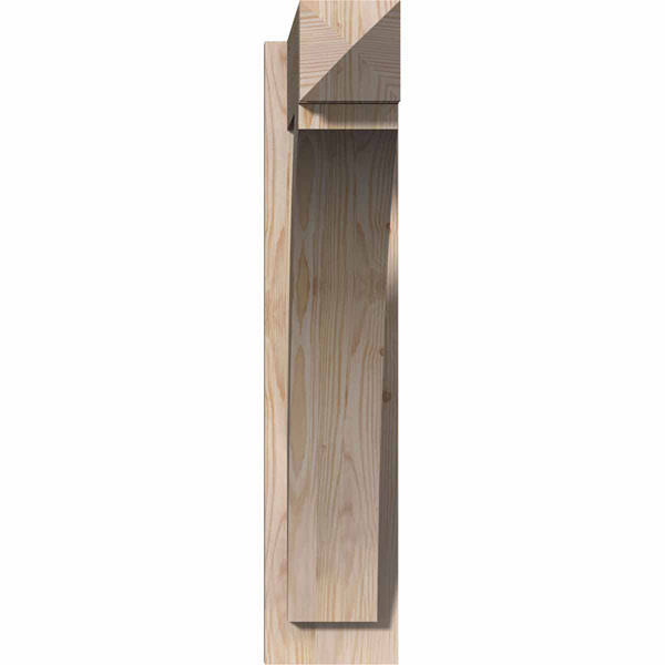 6 in. x 28 in. x 24 in. Douglas Fir Rough Sawn Outlooker A1474