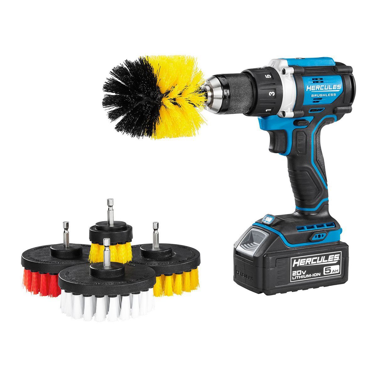 Power Drill Brush Detailing Kit 5-Piece K1583