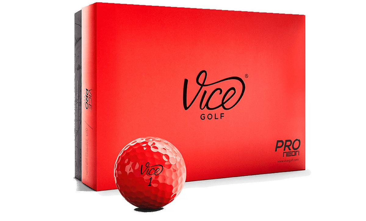 Neon Red Golf Balls, 12 Pack W137815