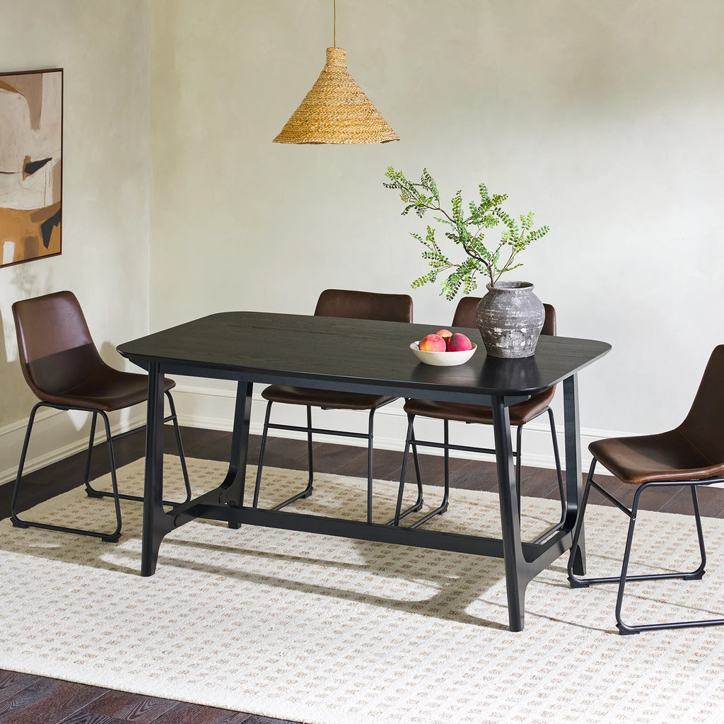 59" Mid-Century Trestle Dining Table E5468