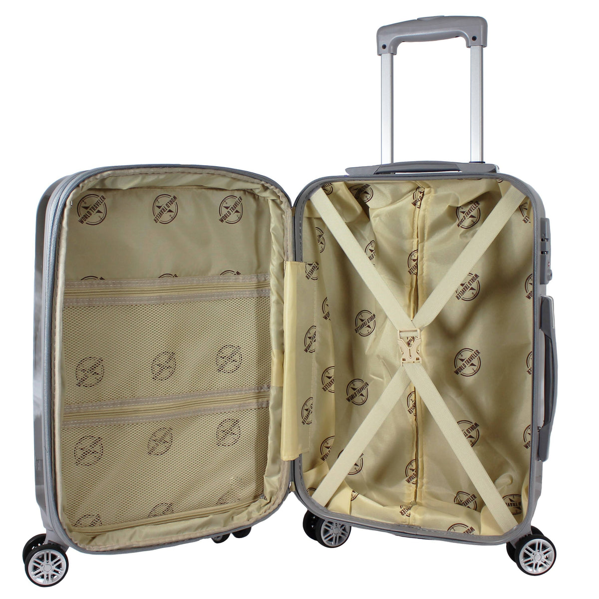 2-Piece Carry-On Hardside Spinner Luggage Set K9543
