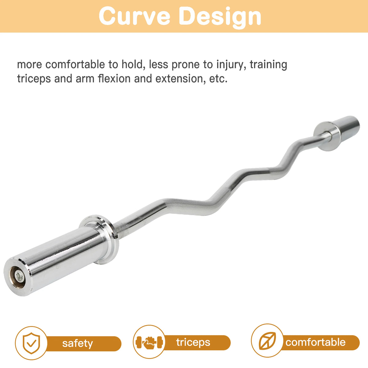4ft Curl Barbell G356216