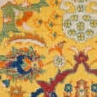Yellow Multicolor Area Rug W936327