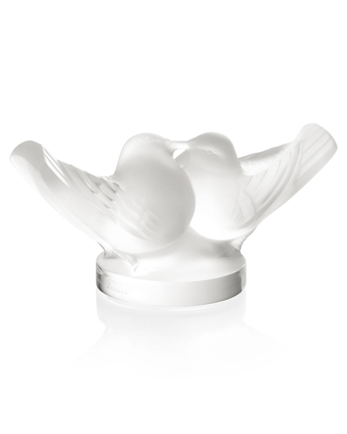 Clear Two Lovebirds Figurine I311317