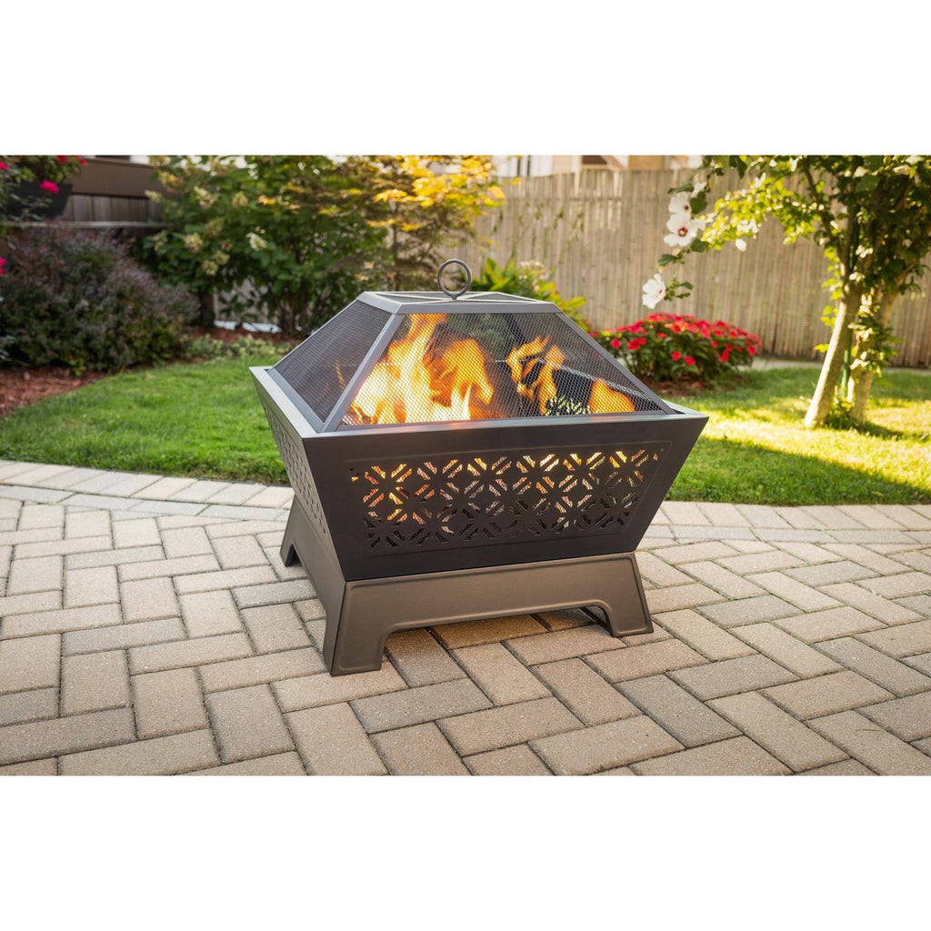 26x22 Square Wood Burning Fire Pit Y635