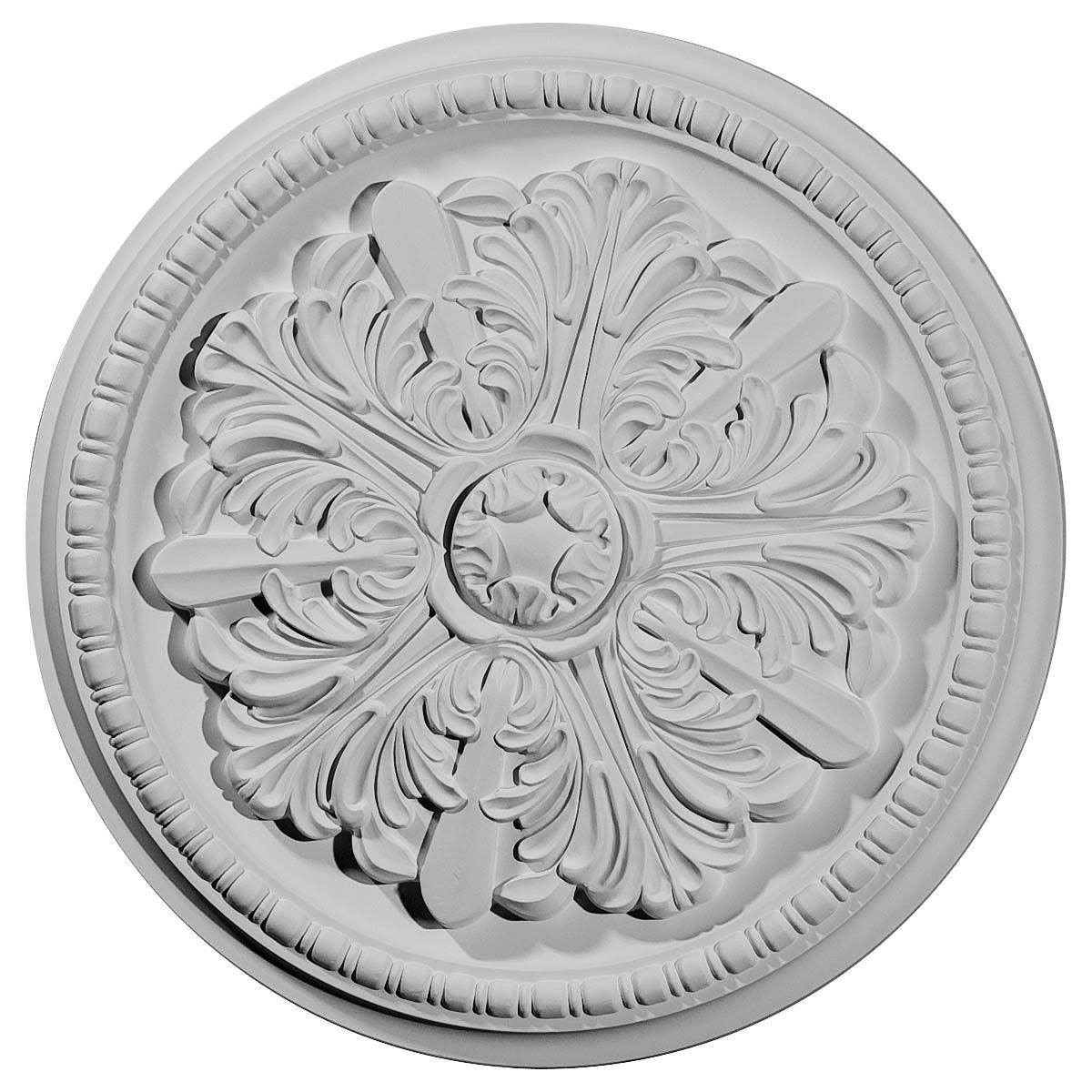 16 7/8x22OD x 1 1/2x22P Hand-Painted Copper Penny Ceiling Medallion A1454