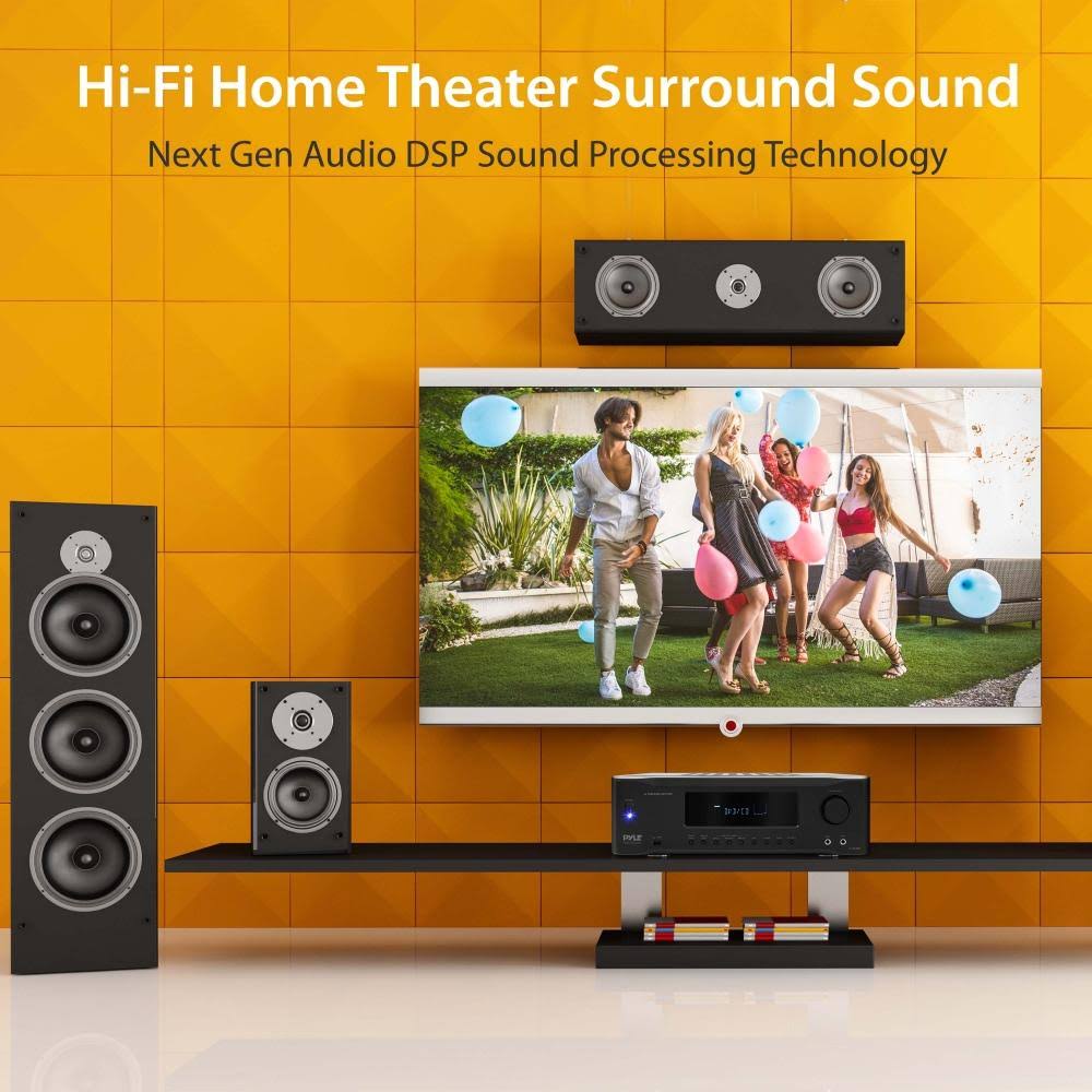 5.2-Channel Hi-Fi Bluetooth Stereo Amplifier 1000 Watt AV Receiver F986
