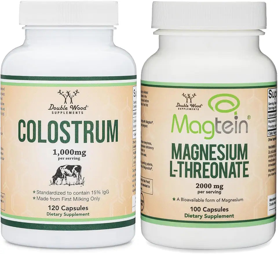 Colostrum Supplement and Magnesium L-Threonate Capsules B997804