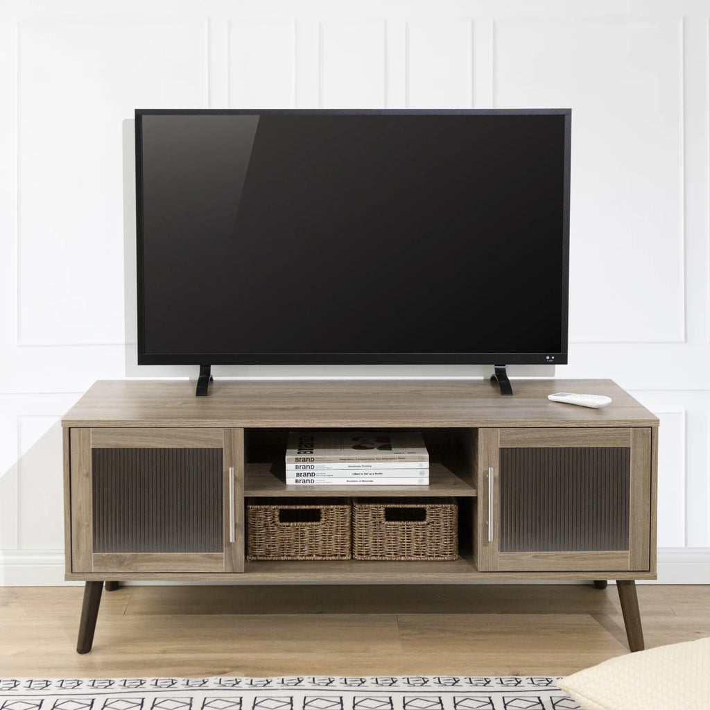 Elm Gray Wood TV Stand Z907305