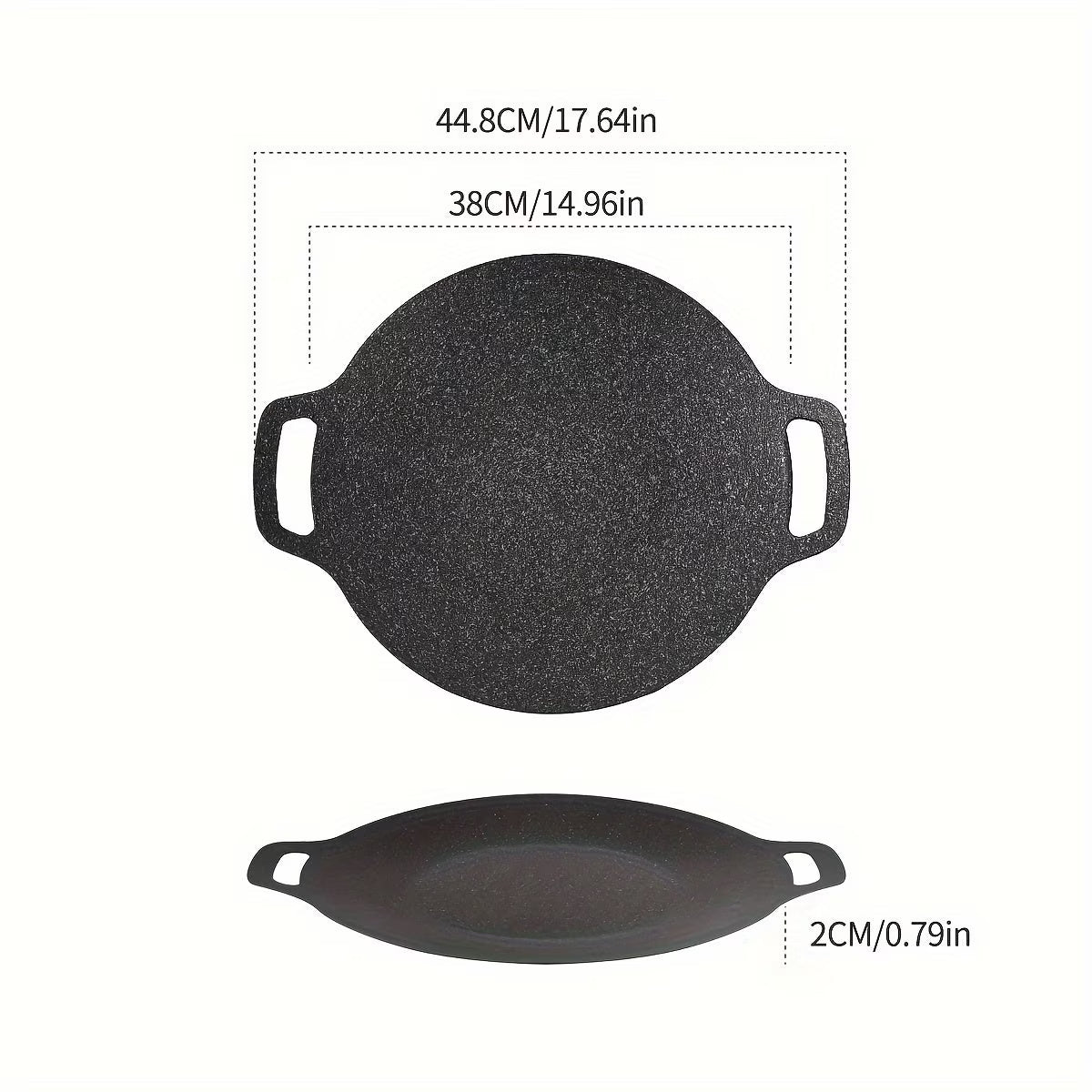Non-stick Coating Round BBQ Grill Pan Y260