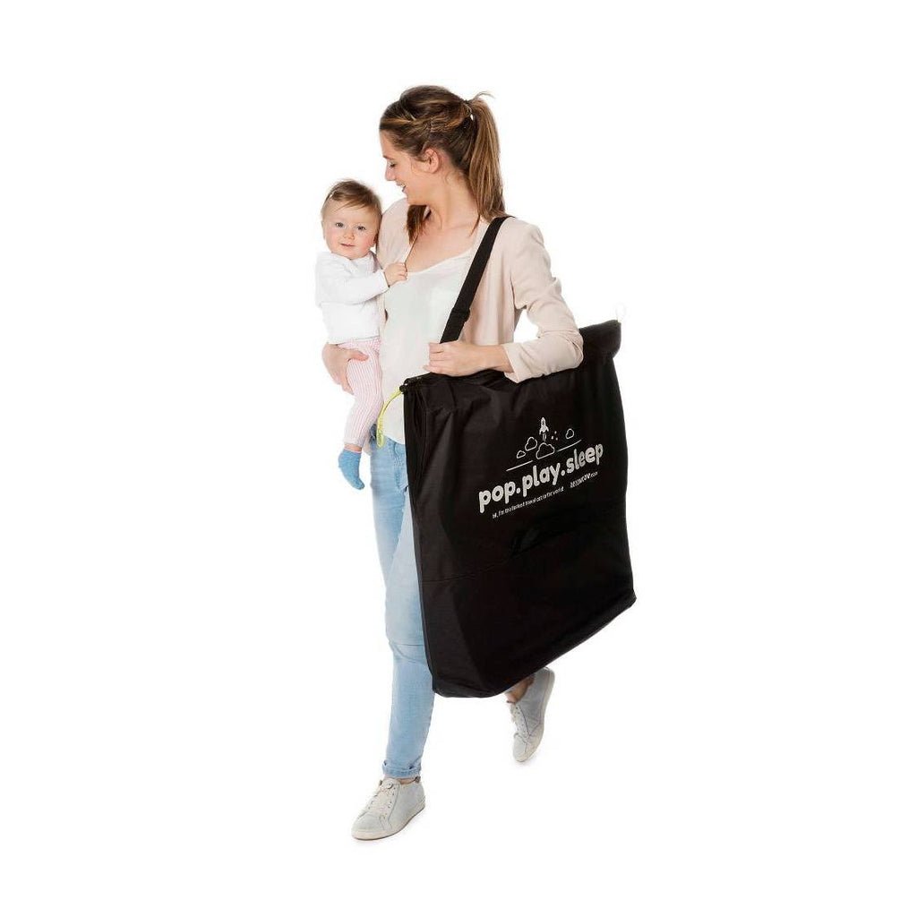 Instant Travel Cot in Grey Rock | 100% Cotton H539