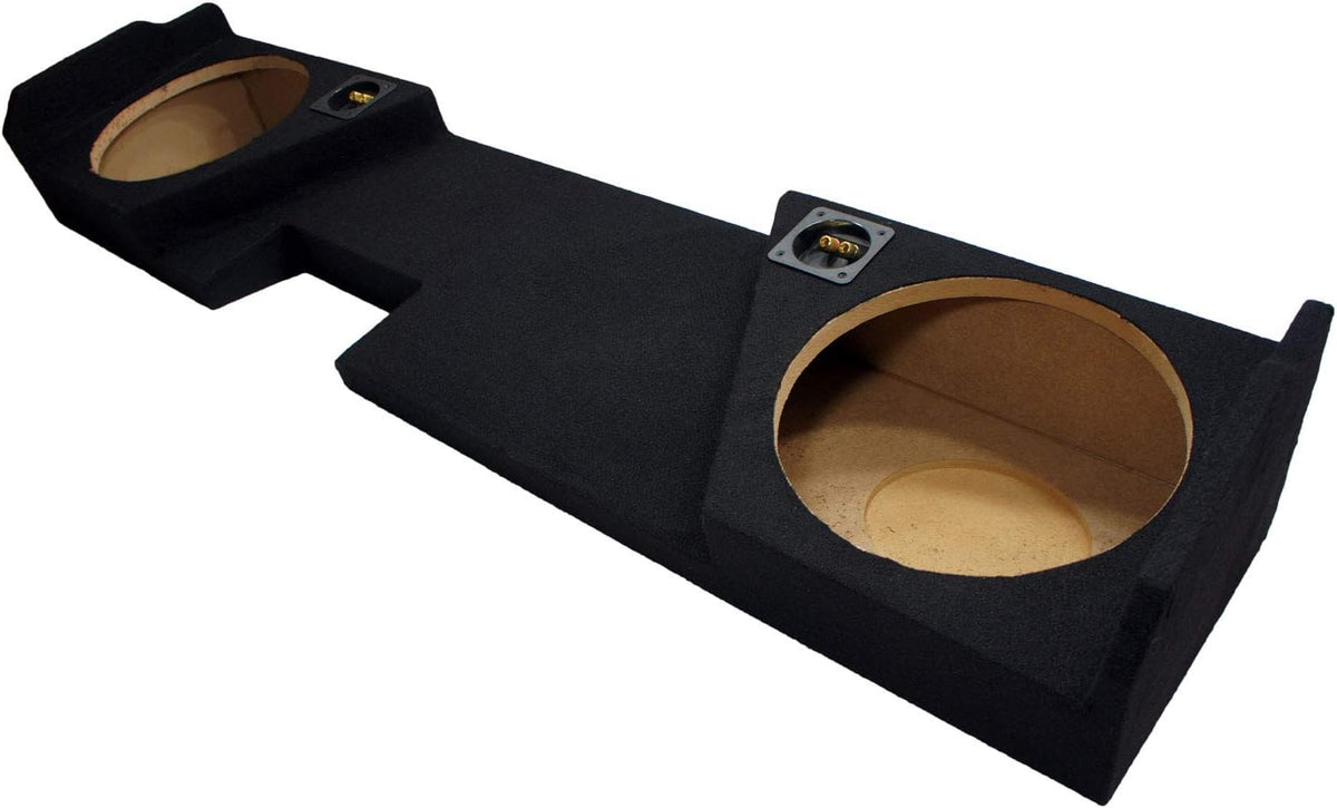 Dual 12" Sub Box Subwoofer Enclosure for Chevy Silverado Double Cab Truck U354