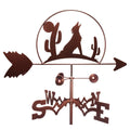Coyote with Cactus Weathervane - Garden Mount C5954