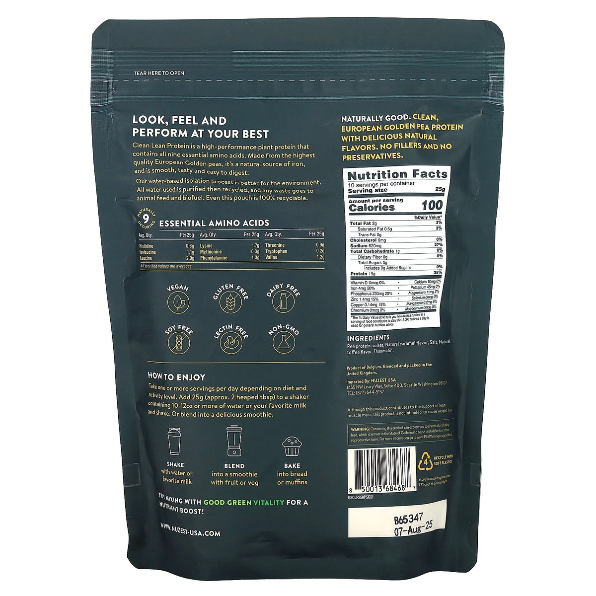 Clean Lean Protein Salted Caramel 8.8 oz C252966