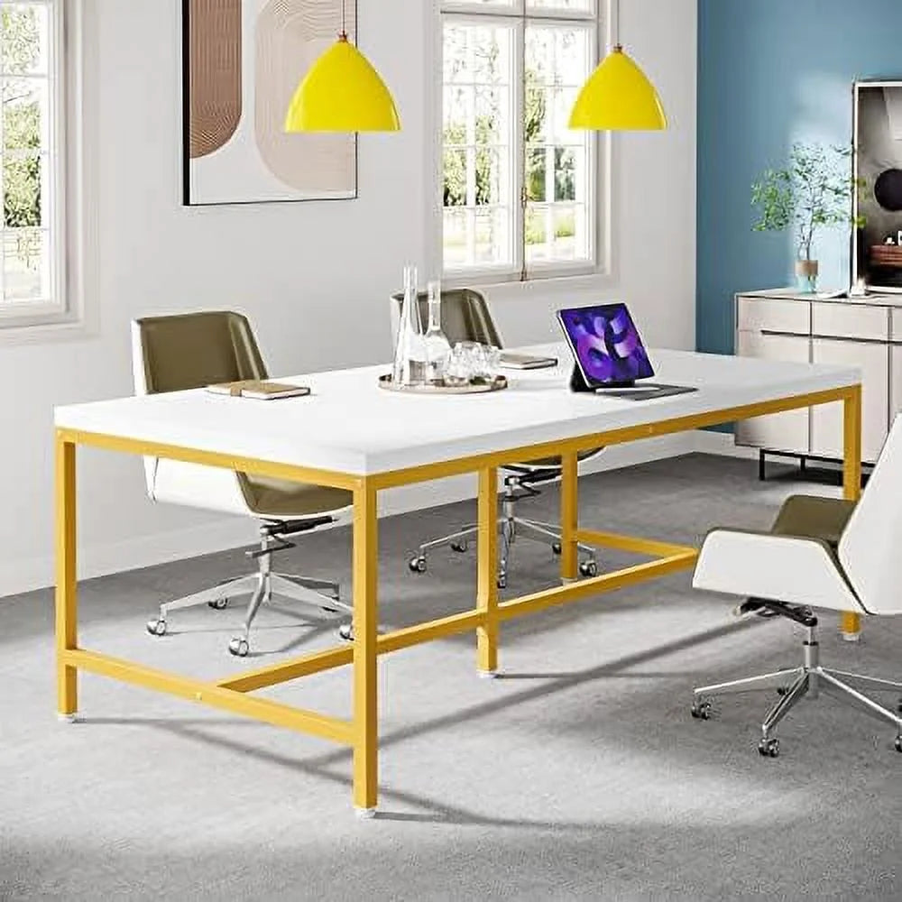 63 Inches Large Computer Desk with Thicken Frame E904