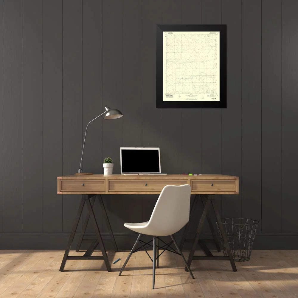 Black Modern Framed Art Print B81240