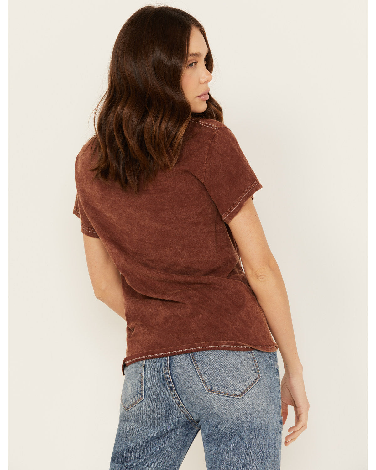 Brown Cowgirl Graphic Tee O980338