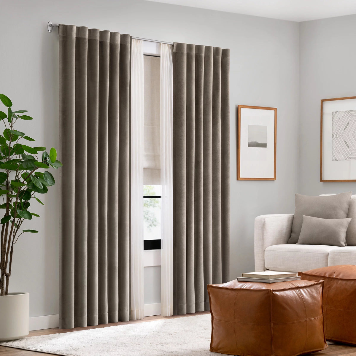 Blackout Double Wrap Sliding Window Curtain Rod R28673