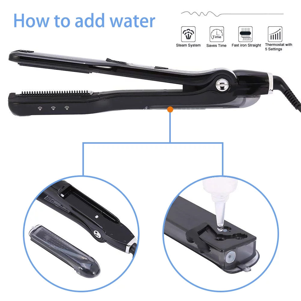 Steam Flat Iron Hair Straightener A139