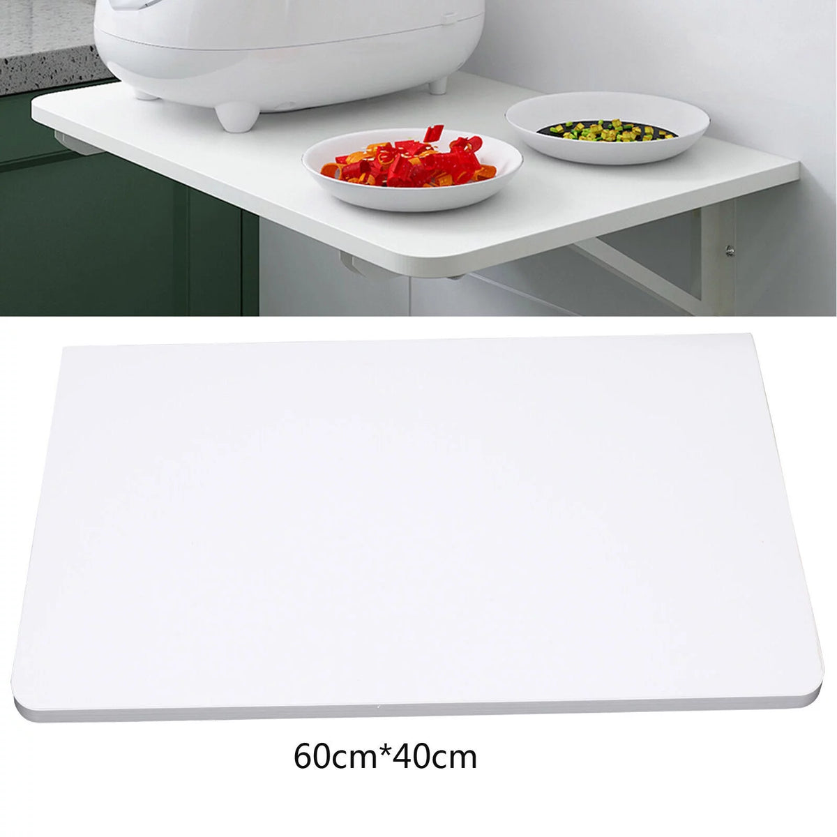 White Folding Wall Mounted Desk Y860